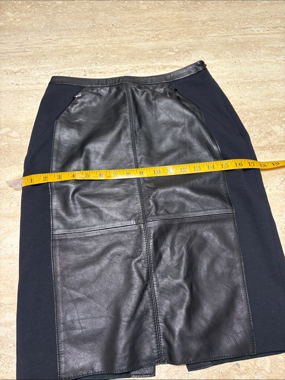 NWOT halogen leather and spandex skirt - Picture 6 of 10